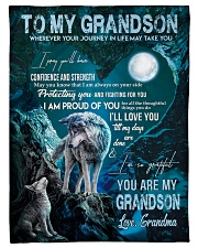 I AM PROUD OF YOU - GIFT FOR GRANDSON FROM GRANDMA Small Fleece Blanket - 30" x 40" front