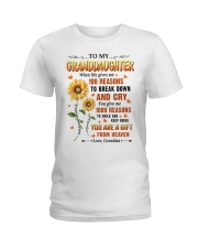 YOU ARE A GIFT - BEST GIFT FOR GRANDDAUGHTER Ladies T-Shirt tile