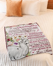 BELIEVE IN YOURSELF - TO GRANDDAUGHTER FROM MIMI Small Fleece Blanket - 30" x 40" aos-coral-fleece-blanket-30x40-lifestyle-front-01