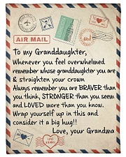 I LOVE YOU - TO GRANDDAUGHTER FROM GRANDMA Small Fleece Blanket - 30" x 40" front