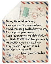 I LOVE YOU - TO GRANDDAUGHTER FROM GRANDMA Sherpa Fleece Blanket tile