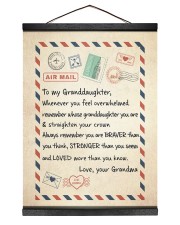 I LOVE YOU - TO GRANDDAUGHTER FROM GRANDMA Hanging Canvas tile