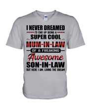 LIVING THE DREAM - LOVELY GIFT FOR MUM-IN-LAW V-Neck T-Shirt tile