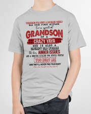 I'M A SPOILED GRANDSON OF A CRAZY YAYA Youth T-Shirt garment-youth-tshirt-front-lifestyle-01