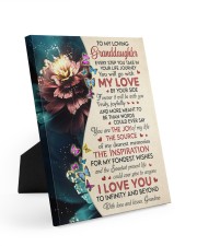 I LOVE YOU - LOVELY GIFT FOR GRANDDAUGHTER Easel-Back Gallery Wrapped Canvas tile