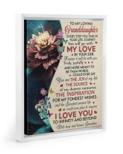 I LOVE YOU - LOVELY GIFT FOR GRANDDAUGHTER Floating Framed Canvas Prints White tile