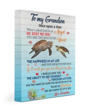 I ASKED GOD - TO GRANDSON FROM GRANDMA 11x14 Gallery Wrapped Canvas Prints front