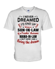 LIVING THE DREAM - LOVELY GIFT FOR SON-IN-LAW V-Neck T-Shirt tile