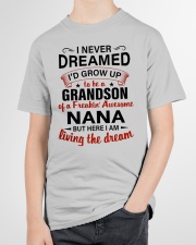LIVING THE DREAM - LOVELY GIFT FOR GRANDSON Youth T-Shirt garment-youth-tshirt-front-lifestyle-01