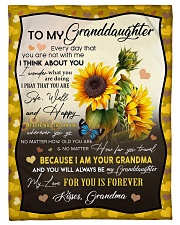 I THINK ABOUT YOU - GREAT GIFT FOR GRANDDAUGHTER Small Fleece Blanket - 30" x 40" front