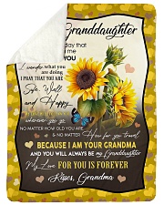 I THINK ABOUT YOU - GREAT GIFT FOR GRANDDAUGHTER Sherpa Fleece Blanket tile