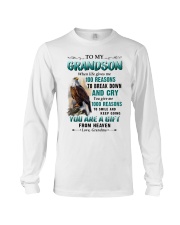 YOU ARE A GIFT - LOVELY GIFT FOR GRANDSON Long Sleeve Tee tile