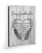 SPECIAL CANVAS FOR YOUR GRANDDAUGHTER Floating Framed Canvas Prints White tile