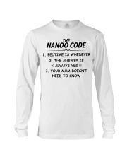 THE NANOO CODE - BEDTIME IS WHENEVER Long Sleeve Tee tile