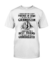 I Asked God For A Best Friend - Great Gift For Grandma Classic T-Shirt tile