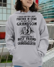 I Asked God For A Best Friend - Great Gift For Grandma Hooded Sweatshirt apparel-hooded-sweatshirt-lifestyle-front-102