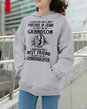 I Asked God For A Best Friend - Great Gift For Grandma Hooded Sweatshirt apparel-hooded-sweatshirt-lifestyle-front-104