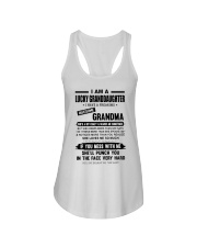 I AM A LUCKY GRANDDAUGHTER Ladies Flowy Tank tile