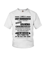 I AM A LUCKY GRANDDAUGHTER Youth T-Shirt front