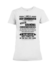 I AM A LUCKY GRANDDAUGHTER Premium Fit Ladies Tee tile