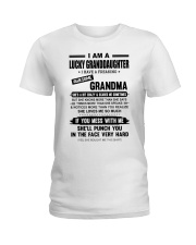 I AM A LUCKY GRANDDAUGHTER Ladies T-Shirt tile