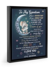 Follow Your Dreams - Amazing Gift For Grandson Floating Framed Canvas Prints Black tile