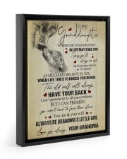 I BELIEVE IN YOU - LOVELY GIFT FOR GRANDDAUGHTER Floating Framed Canvas Prints Black tile