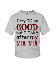 TRY TO BE GOOD - GIFT FOR GRANDKIDS Youth T-Shirt front