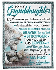 BIG HUG - LOVELY MESSAGE GIFT FOR GRANDDAUGHTER Small Fleece Blanket - 30" x 40" front