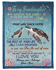 ENJOY THE RIDE - GRANDDAUGHTER GIFT WITH TURTLE Small Fleece Blanket - 30" x 40" front