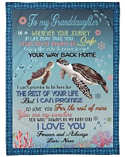 ENJOY THE RIDE - GRANDDAUGHTER GIFT WITH TURTLE Fleece Blanket tile