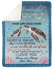 ENJOY THE RIDE - GRANDDAUGHTER GIFT WITH TURTLE Sherpa Fleece Blanket tile