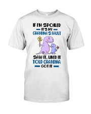 IF I'M SPOILED - GIFT FOR GRANDCHILDREN Premium Fit Mens Tee tile