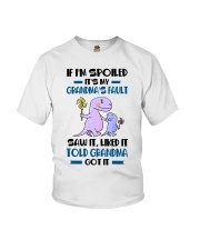 IF I'M SPOILED - GIFT FOR GRANDCHILDREN Youth T-Shirt front