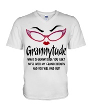 AMAZING GIFT FOR GRANNYTUDE V-Neck T-Shirt tile