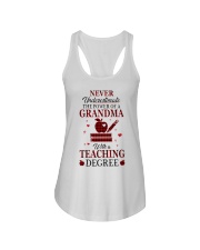 THE POWER OF A GRANDMA - BEST GIFT FOR TEACHER Ladies Flowy Tank tile