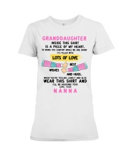 I'LL BE HUGGING YOU - BEST GIFT FOR GRANDDAUGHTER Premium Fit Ladies Tee tile