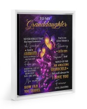 I LOVE YOU - BEST GIFT FOR GRANDDAUGHTER Floating Framed Canvas Prints White tile