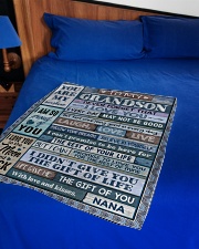 I LOVE YOU - GREAT GIFT FOR GRANDSON Small Fleece Blanket - 30" x 40" aos-coral-fleece-blanket-30x40-lifestyle-front-02