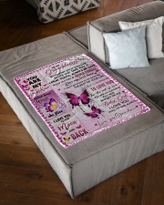 YOU ARE MY SUNSHINE - GRANDDAUGHTER TO GRANDMA Small Fleece Blanket - 30" x 40" aos-coral-fleece-blanket-30x40-lifestyle-front-03