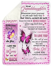 YOU ARE MY SUNSHINE - GRANDDAUGHTER TO GRANDMA Sherpa Fleece Blanket tile