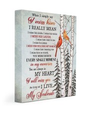 When I Simply Say I Miss Him 11x14 Gallery Wrapped Canvas Prints front