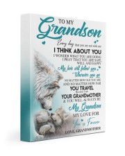 I THINK ABOUT YOU - BEST GIFT FOR GRANDSON 11x14 Gallery Wrapped Canvas Prints front