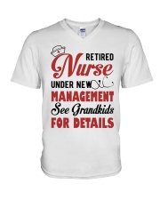 RETIRED NURSE - PERFECT GIFT FOR GRANDMA V-Neck T-Shirt tile