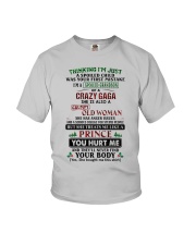 I'm A Spoiled Grandson Of A Crazy Gaga Youth T-Shirt front