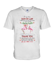 THANK YOU - LOVELY GIFT FOR SON-IN-LAW V-Neck T-Shirt tile