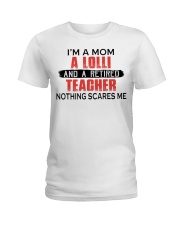 NOTHING SCARES ME - PERFECT GIFT FOR TEACHER Ladies T-Shirt tile