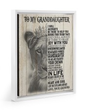 I WILL ALWAYS BE THERE - GRANDMA TO GRANDDAUGHTER Floating Framed Canvas Prints White tile