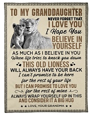 OLD LIONESS - GRANDMA TO GRANDDAUGHTER Small Fleece Blanket - 30" x 40" front