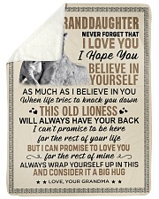 OLD LIONESS - GRANDMA TO GRANDDAUGHTER Sherpa Fleece Blanket tile